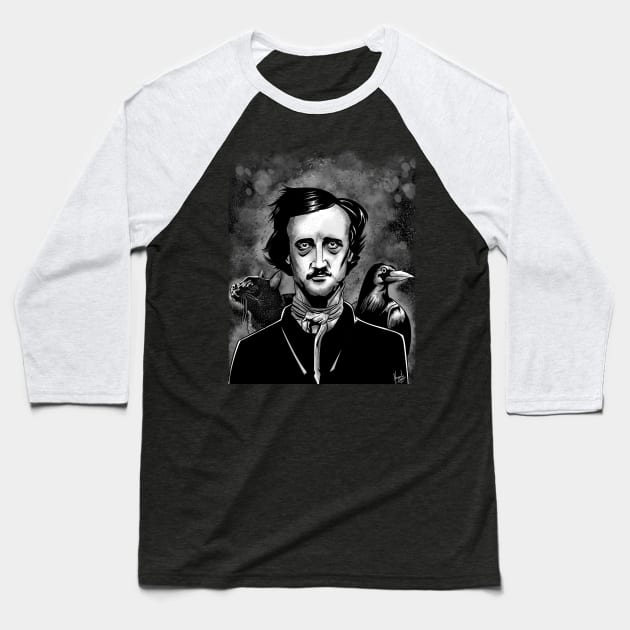 Nevermore Baseball T-Shirt by Hvmbertogarza